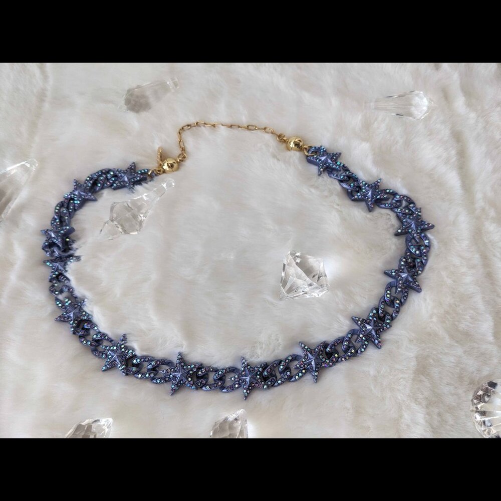 Alexa Rae Rhinestone Stars Statement Necklace - Picture 2 of 4